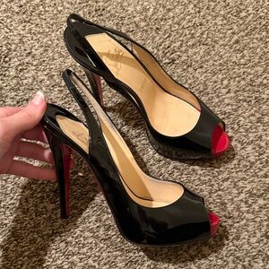Christian Louboutin Patent Private Number 120 mm Heels